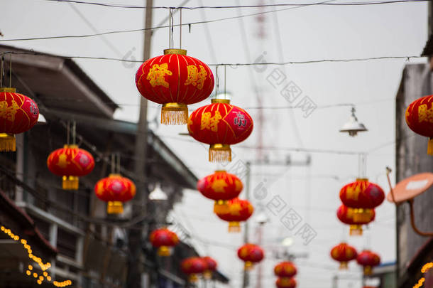 农历新年中国<strong>花灯</strong>挂饰