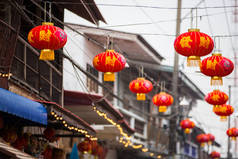 农历新年中国花灯挂饰