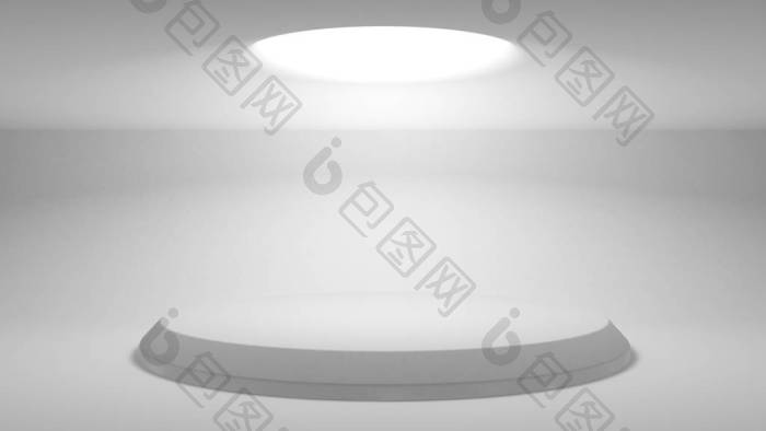 展示你设计的立场由漫射的顶光照亮的圆形基图片-包图网企业站