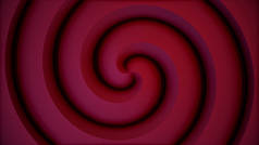 抽象背景与动画的移动复古图案从五颜六色的圆圈像太阳光束。催眠螺旋旋转在发光的黑色背景。复古径向背景。动画的