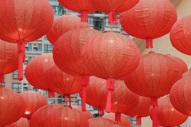 中国农历新年的灯笼