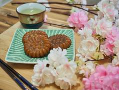 韩国传统糖果Yakgwa，蜂蜜饼干 