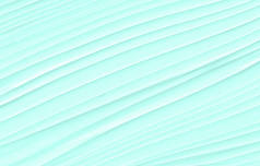 白色和蓝色的波浪图案。背景是绿松石, 有条纹和曲线.