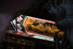 美丽的中国艺术在中国寺庙, 泰国