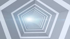 未来派隧道抽象几何背景和光束 f