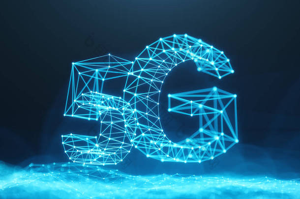 5g 无线高速<strong>移动</strong>互联网。技术理念。高速互联网。概念智能手机互联网连接技术。摘要插图互联网连接。3d 插图