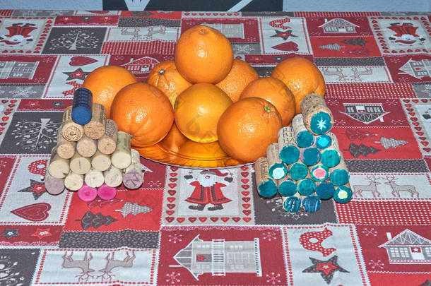 12月中旬柑橘类水果的静止生活  