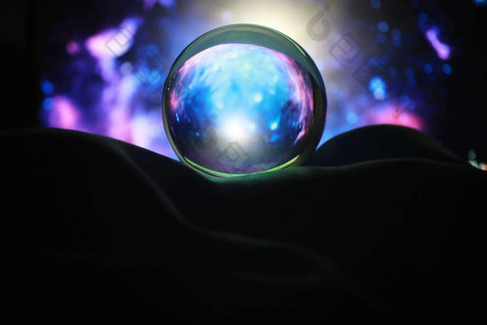 占星术背景水晶球与预测星相星座命运告诉我图片-包图网企业站