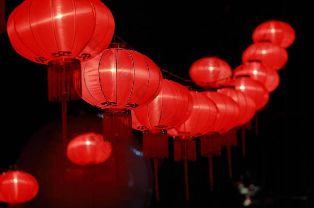 中国的灯笼，中国新的一年.