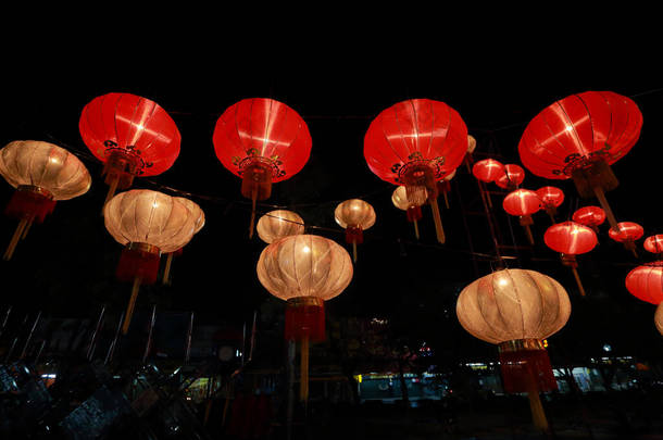 中国的灯笼，中国新的一年.