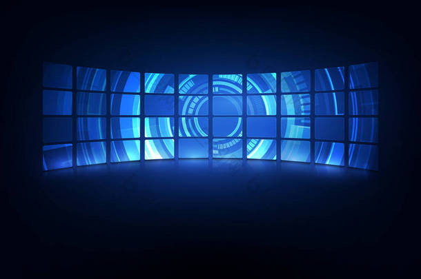 抽象hud ui gui未来的未来主义屏幕系统虚拟设计背景