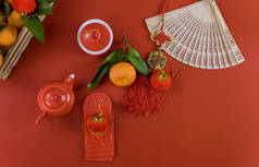 端午茶、传统灯笼红包、红包、红包、红包，庆祝农历新年