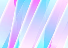 Blue and pink abstract background with smooth stripes. Bright corporate vector design