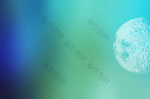 美丽灿烂的月亮概念背景 