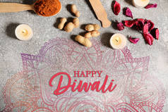 Diwali (灯节)漂亮的贺卡)