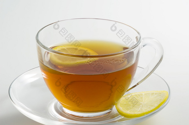 热茶饮料的柠檬