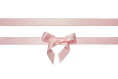 粉红色水平色带与孤立的弓