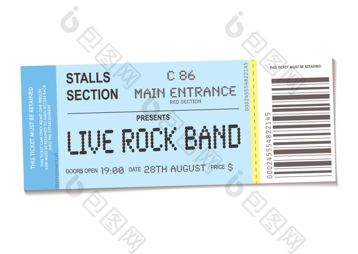 音乐会门票图片-包图网企业站