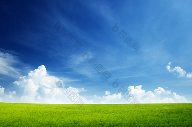 草场和完美的天空