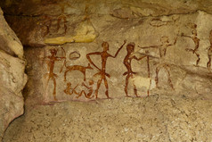 考古史前人类 clift 油漆