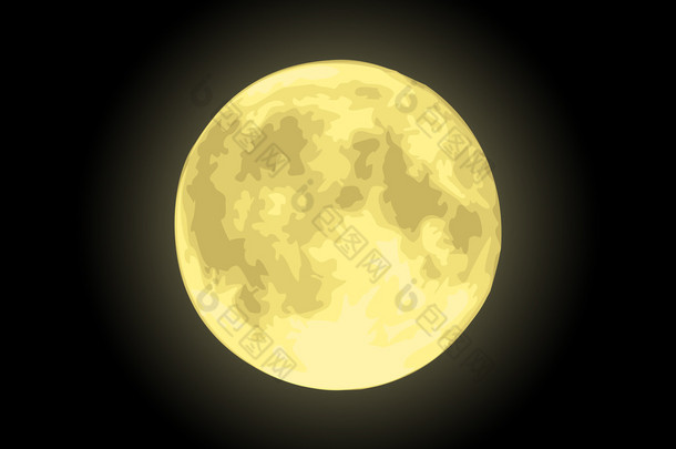 黄色的月亮