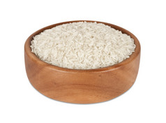 在木碗米饭