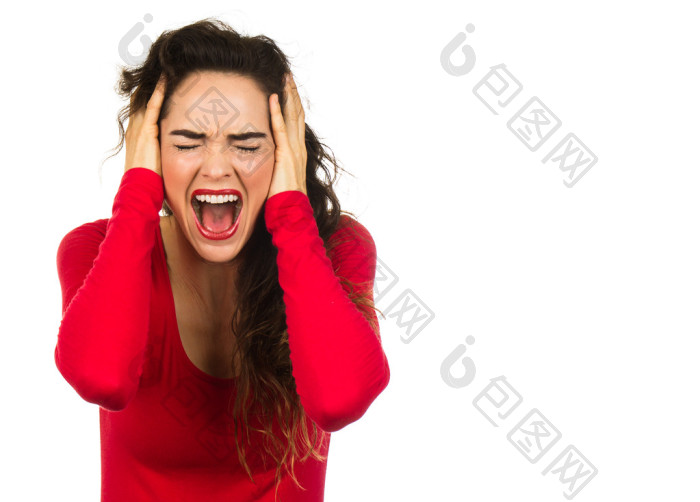 失意的女人尖叫-包图企业站