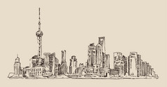 上海市素描