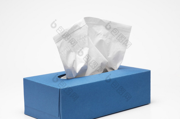 蓝色<strong>纸巾盒</strong>