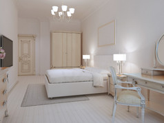 白色的卧室装饰艺术风格