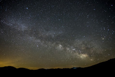 银河系的夜景