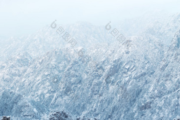 黄山雪景