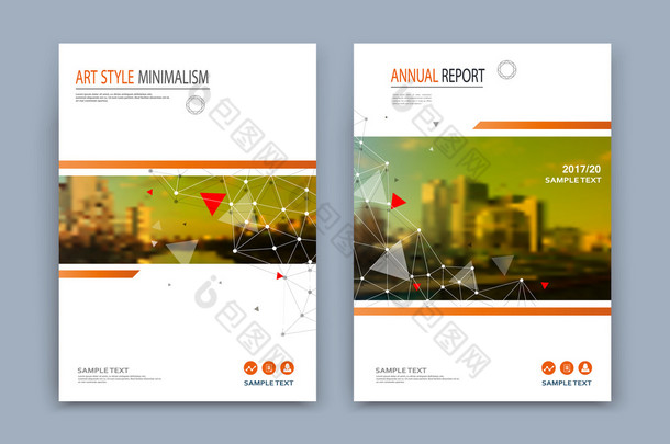 抽象的成分。彩色的可编辑广告图像纹理。盖设置建设。城市视图横幅形式。白色的 a4 宣传册标题页。创意图图标。<strong>名称</strong>标志表面。传单的文本字体.