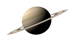 3d 渲染的星球土星