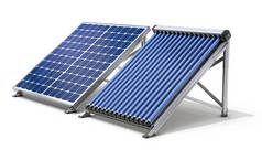 太阳能电池板发电机和太阳能热水器