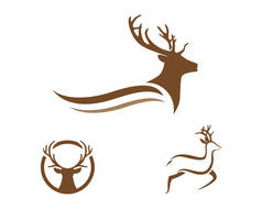  鹿头标志和符号 
