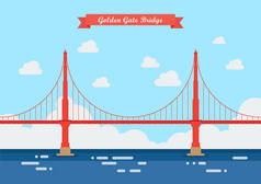 金门大桥在平面样式