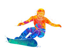 滑雪板跳跃运动