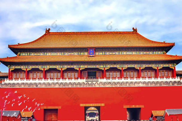中国北京故宫故宫门入口