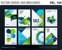 创意设计小册子集, 抽象年报, 水平封面