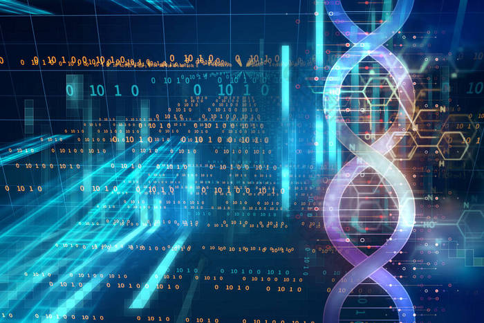 dna 分子在抽象的技术背景 