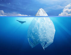塑料袋冰山与海豚, 环境污染