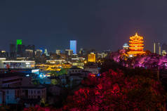 武汉长江和城市夜景