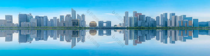 杭州的城市建筑和天际线图片-包图网企业站
