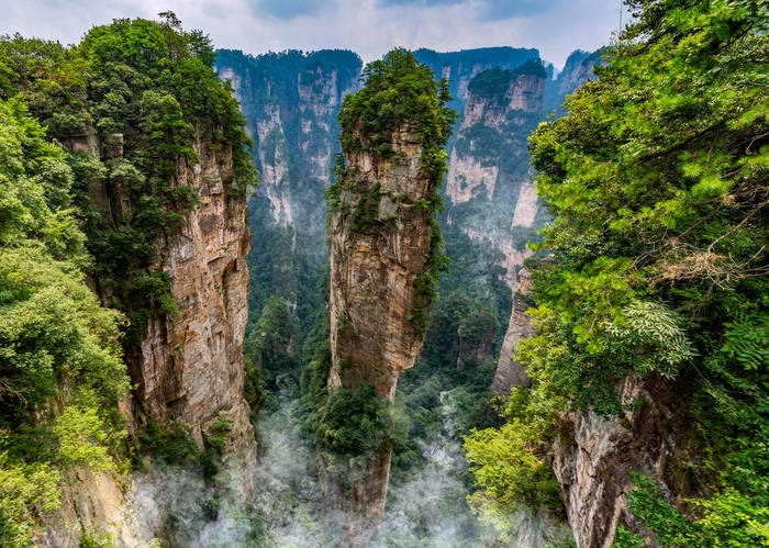 中国张家界的阿凡达山