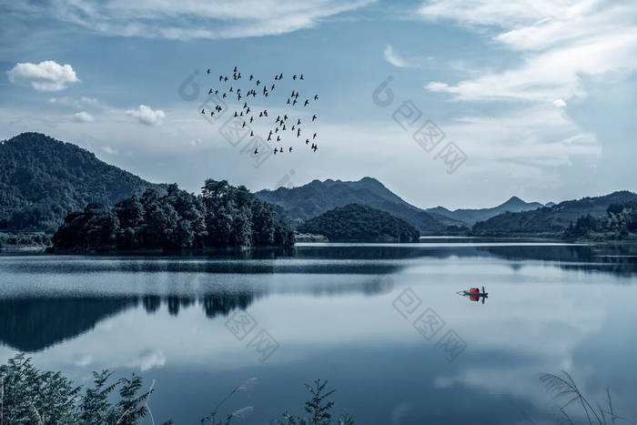 杭州千岛湖秀丽的风景