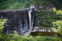 中国北京市密云市青山绿水防洪堤