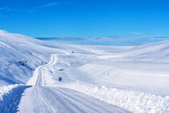 冰岛环路上令人印象深刻的雪景