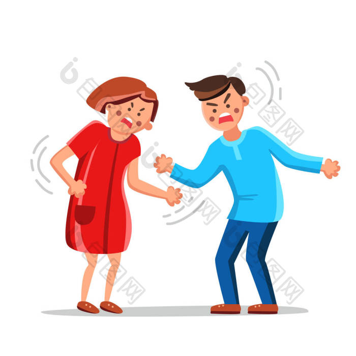 沮丧的夫妻吵架有婚姻问题图片-包图网企业站