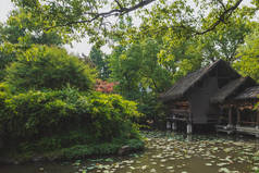 绍兴神源(沈园)风景名胜区的中国传统水上建筑